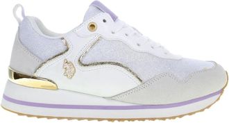 U.S.Polo Association U.s. Polo Assn., Schoenen, Dames, Wit, 38 EU, Leer, Layla Sneakers