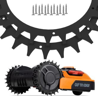OEM Clavos De Pl&aacute;stico Worx S & M Para Cortac&eacute;sped, 205 Mm Con 12 Tornillos, Tracci&oacute;n Mejorada Para Cortac&eacute;spedes Rob&oacute;ticos