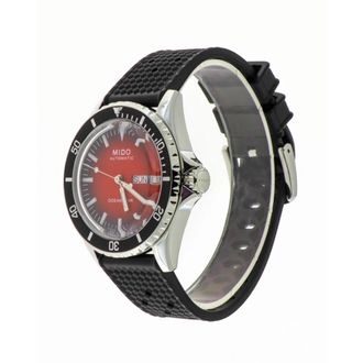 Mido Rood Verloop Wijzerplaat Automatisch Dameshorloge - Dames - Horloges - Rood - ONE Size - Accessoires