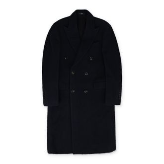 Amiri Navy Single-Breasted Coat
