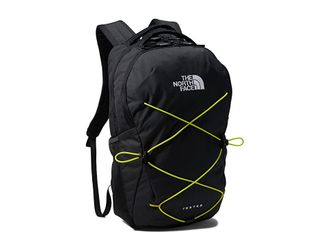 The North Face Jester Backpack Backpack Bags TNF Black Light Heather/Sulphur Spring Green, Polyester