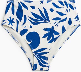 H&M Bikinihose High Waist - Blue