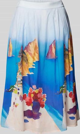 More & More More & More Midirock mit elastischem Bund in Multi Stylebop, Gr&ouml;&szlig;e 46