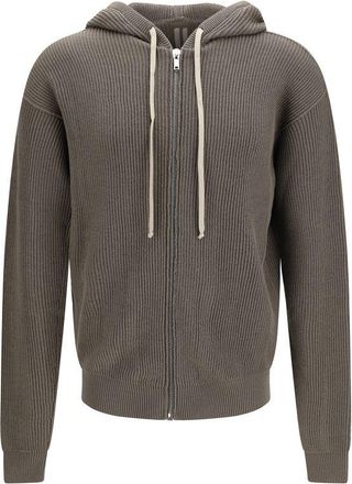 Rick Owens Gray Wool Oves Aries Mens Hoodie