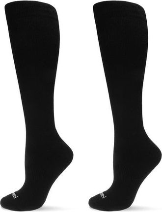 MeMoi Assorted 2-Pack Merino Wool Blend Knee High Socks in Black at Nordstrom, Size 10-13