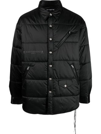 MASTERMIND WORLD Gewatteerd shirtjack - Zwart