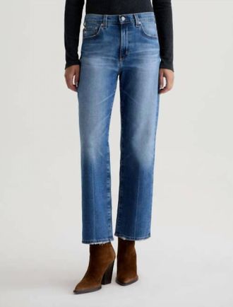 AG - Adriano Goldschmied Brinley Mid Rise Straight Jean In 17 Years Mystery