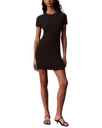 Calvin Klein Zigzag Rib Mini Dress