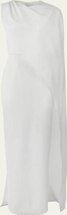 Carolina Herrera Draped Cape Column Gown