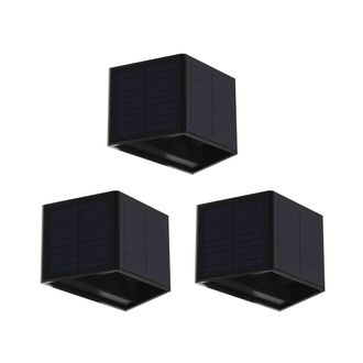 OEM 3 Luces Solares De Pared Para Exteriores - L&aacute;mparas Solares Led Descendentes Para Jard&iacute;n Y Patio, Regulables