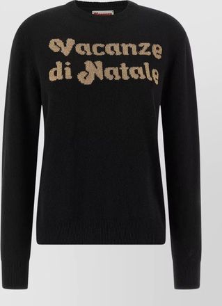 MC2 Saint Barth cashmere wool logo-intarsia crew-neck jumper