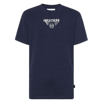 Philipp Plein Hombre, Camisetas, Azul, Talla: L
