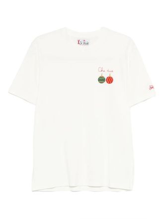 MC2 Saint Barth T-shirt con ricamo - Bianco