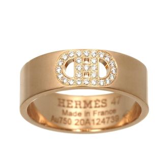 Herm&egrave;s Pink Gold (18K) Band Ring (Pre-Owned)