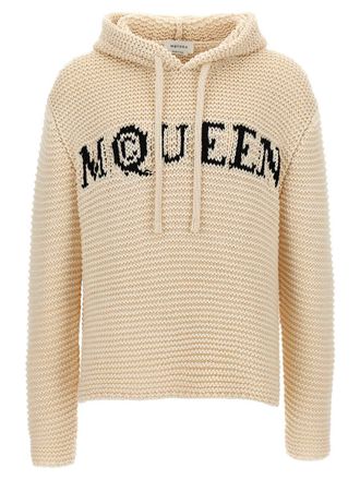Alexander McQueen Inlaid Logo Hoodie