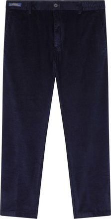 Paul & Shark Velvet chino Trousers, Man, Blue, Size: 48