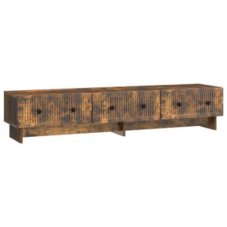 vidaXL Mueble De Tv Con Caj&oacute;n Roble Ahumado 147 X 34,5 X 30 Cm Vidaxl