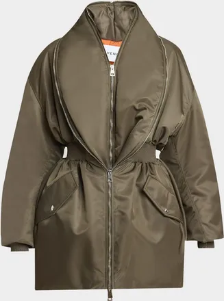 Givenchy Dual-Zipper Shawl Collar Bomber Jacket