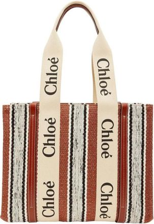 Chlo&eacute; Tote Bags, female, Brown, Size: ONE SIZE Medium Woody Tote