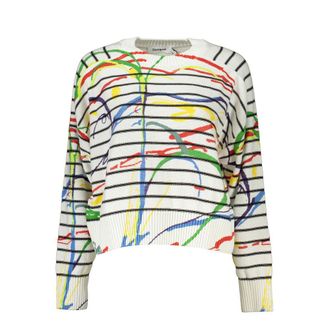 Desigual White Cotton Womens Sweater