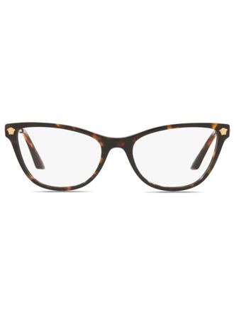 Versace VE3309 bril met cat-eye montuur - 108 HAVANA/GOLD