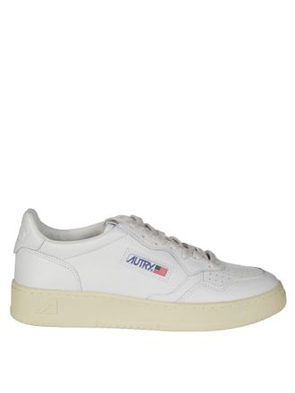 Autry White Medalist Low Leather Sneakers