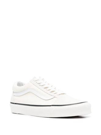 Vans Old Skool suede panelled sneakers - men - Rubber/Suede/Cotton/Calf Leather/Fabric - 4.5 - Neutrals