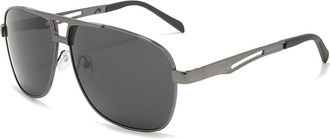 Generic Polarized Sunglasses for Men - Side Cutout Design to Block Glare, Double Beam Skeleton Ideal for Outdoor Activities, Fishing, and Travel