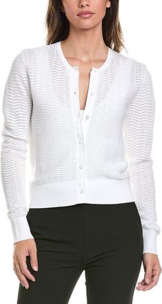 Brooks Brothers Pointelle Cropped Cardigan