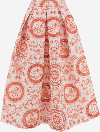 Lunatica Milano Ausgestellter Rock von Lunatica Milano mit Fantasy-Print