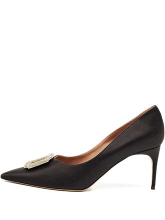 Malone Souliers Monroe satin pumps - Black