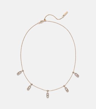 Messika Move Uno 18kt rose gold choker with diamonds