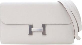 Herm&egrave;s Borsa a tracolla Constance in pelle Epsom 2010-2025 - Grigio