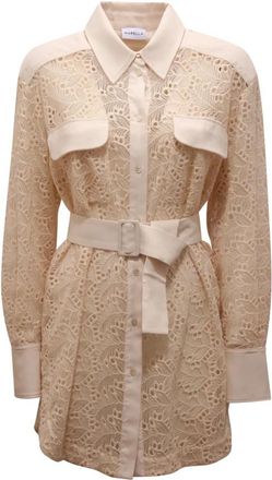 Marella Diego Lace Shirt - Dames - Shirt Kleedjes - Wit - L - Katoen - Kleedjes