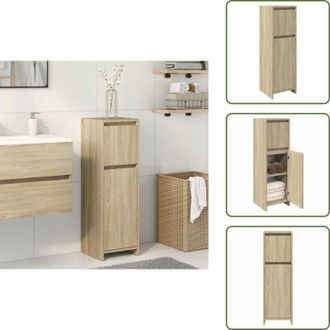 vidaXL Mobile da bagno con scomparti - vidaXL Mobile da Bagno Rovere Sonoma 30x30x95 cm in Legno Multistrato