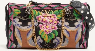 Valentino Garavani Borsa Media A Spalla Valentino Garavani Panthea Ricamata Donna NERO/MULTICOLOR UNI