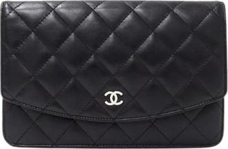 Chanel Pre-owned Long wallet (bi-fold) - Dames - Vintage Clutch - Zwart - ONE Size - Vintage
