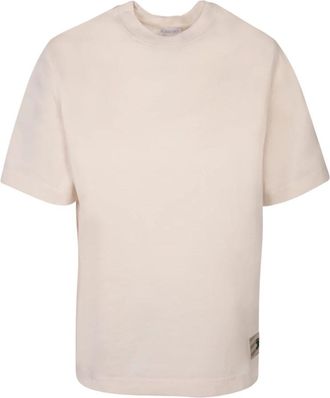 Burberry EKD Cotton T-Shirt - Dames - T-shirts - Beige - S - Katoen - Tops