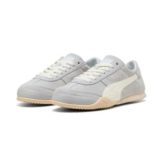 Puma Sneaker PUMA BELLA UT CLASSIC, Damen, Gr. 42, beige (silber mist, alpine snow), Leder, mehrfarbig, Schuhe Sneaker, f&uuml;r sportlichen Look im Alltag, mit