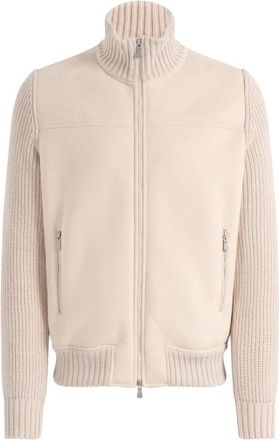 Gran Sasso Chaqueta de borreguillo sint&eacute;tico Alcantara - Jackets - Hombre - Beige - XL