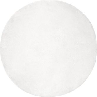 vidaXL Alfombra De Piel Sint&eacute;tica De Conejo Olite &Oslash; 200 Cm Poli&eacute;ster Vidaxl