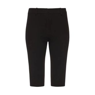 Magda Butrym Broek - Dames - Korte Broeken - Zwart - XS - Leer - Korte Broeken