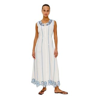 Rails Lorina Maxi Jurk - Dames - Maxi kleedjes - Wit - S - Katoen - Kleedjes