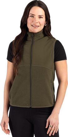 Cutter & Buck Hunts Point Recycled Fleece Womens Hybrid Full Zip Vest