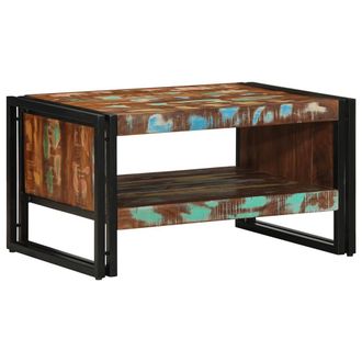 Berkfield Home Coffee Table Multicolour 70x50x38 cm Solid Wood Reclaimed | Size: 70 x 50 x 38 cm