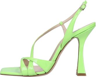 Casadei Lakschoenen van lakleer - Dames - Sandalen met hakken - Groen - 37 EU - Leer - Schoenen