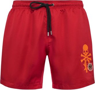 Philipp Plein Beachwear - Heren - Strandmode - Rood - 2XL - Badmode