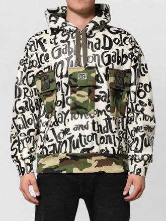 Dolce & Gabbana logo-print hooded jacket