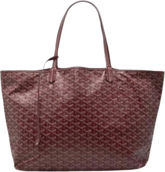 Goyard Pre-owned Saint Louis GM Tote Bag - Dames - Vintage Shopper - Rood - ONE Size - Leer - Vintage