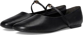 Tory Burch Gemini Link Mary Jane Ballet Womens Shoes Perfect Black/Gold : 9.5 M, Leather